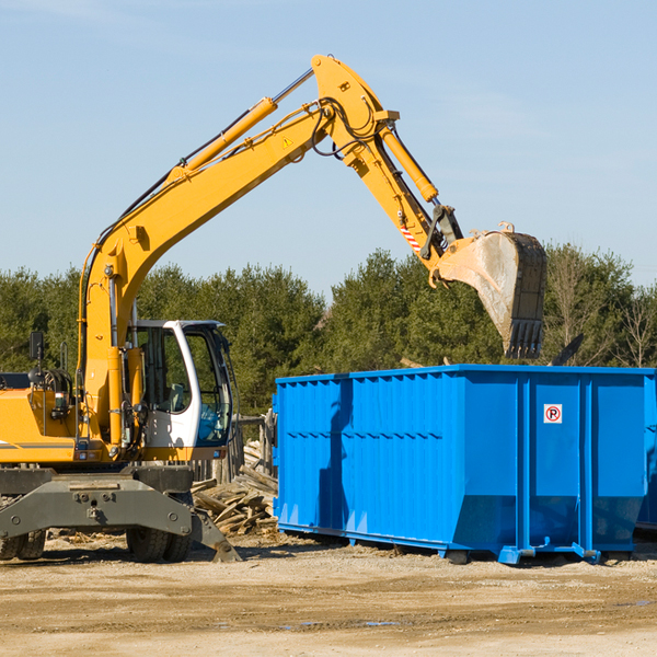 are there any restrictions on where a residential dumpster can be placed in Sunset South Carolina